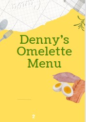 Denny’s Omelette Menu 
